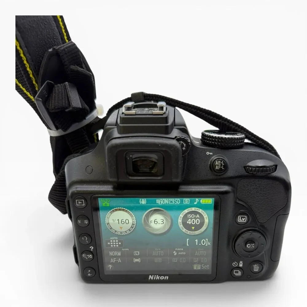Nikon Nikkor D3300 24.2MP DSLR Camera w/AF-P 18-55mm VR Lens, Memory Card